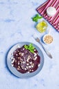 Beetroot salad with cheese Royalty Free Stock Photo
