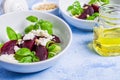 Beetroot salad with cheese Royalty Free Stock Photo