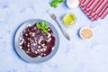 Beetroot salad with cheese Royalty Free Stock Photo