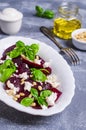 Beetroot salad with cheese Royalty Free Stock Photo