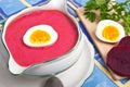 Beetroot soup Royalty Free Stock Photo