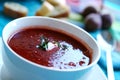 Beetroot soup Royalty Free Stock Photo