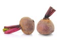 Beetroots on white background