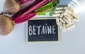 Beets contain betaine on the table. Selective focus. Royalty Free Stock Photo