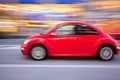 Beettle car bug in motion Royalty Free Stock Photo