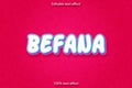 Befana editable text effect cartoon style