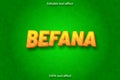 Befana editable text effect cartoon style