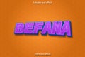 Befana editable text effect cartoon style