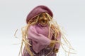 The Befana with yellow straw hair. Traditional witch costume for Italian Epiphany day