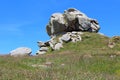 Beg-Monom rock in Plouguerneau Royalty Free Stock Photo