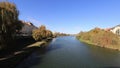 Bega River. View from the Iron Bridge of Lugoj