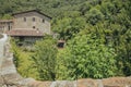 BEGET GIRONA, SPAIN - JULY 2020: Medieval mountain village in the middle of nature. Beget, Girona in Catalonia Royalty Free Stock Photo