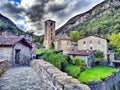 Beget, medieval village in the valley Royalty Free Stock Photo