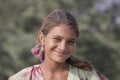 Beggar indian girl in Pushkar, India