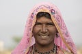 Beggar indian woman in Pushkar, India