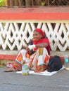Beggar lady Bandra Mumbai India