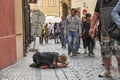 Beggar in Prague