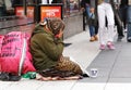 Beggar in Stockholm Royalty Free Stock Photo