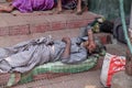 Beggars in front of Nirmal Hriday, Home for the Sick and Dying Destitutes in Kolkata