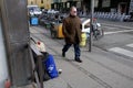 BEGGER IN DANISH STREET