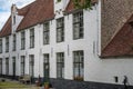 Begijnhof Beguinage Almshouses in Brugge Bruges, Belgium. Founded in 1245. A Unesco World Heritage site. Royalty Free Stock Photo