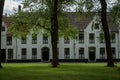 Begijnhof Beguinage Almshouses in Brugge Bruges, Belgium. Founded in 1245. A Unesco World Heritage site.