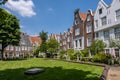 The Begijnhof courtyard in Amsterdam, Netherlands