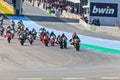 Begin of the race of Moto2 of the CEV Championship