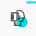 Begin, Start From Scratch, List, Note, Start turquoise highlight circle point Vector icon