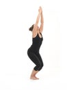 Beginer yoga pose demonstration