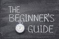 Beginners guide watch Royalty Free Stock Photo