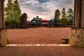 The beginning of the Arctic Circle in Rovaniemi, Finland Royalty Free Stock Photo