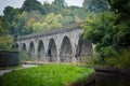 Aqueduct and railway viaduct at Chirk Royalty Free Stock Photo