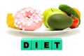 Beginning a diet to lose weight Royalty Free Stock Photo