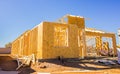 Beginning Framing Stage Of New Home Construction Royalty Free Stock Photo