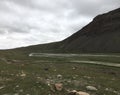 Beginning of Outer Kora around Mount Kailash in August in Tibet, China. Royalty Free Stock Photo