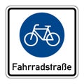 244a1 Start for bicycles German road sign