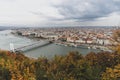 Beginning storm over the Budapest