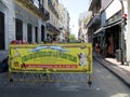 Beginning of the traditional Antiquities Fair of San Pedro Telmo in pedestrian street Defensa Barrio tanguero in Buenos Aires