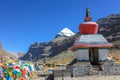 Beginning of trekking kora around mountain Kailash Day 1 pilgrimage route near Darchen, Tibet, Asia Royalty Free Stock Photo
