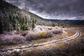 Beginning of winter Easley Creek idaho