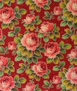 Original textile fabric ornament of the tapestry. Crock is hand-painted with gouache.