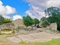 Beglik Tash  is a prehistoric rock sanctuary. Ancient cultures. Touristic places. Royalty Free Stock Photo