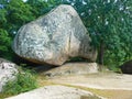 Beglik Tash  is a prehistoric rock sanctuary. Ancient cultures. Touristic places. Royalty Free Stock Photo