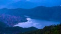 Begnas Tal, Nepal with the Annapurna Himalaya visible in the background Royalty Free Stock Photo