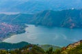 Begnas Tal, Nepal with the Annapurna Himalaya visible in the background Royalty Free Stock Photo