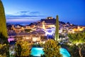 Begur, Costa Brava, Catalonia Spain at evening, beatifull view Royalty Free Stock Photo