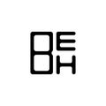 BEH letter logo creative design with vector graphic, BEH Royalty Free Stock Photo