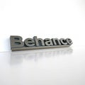 Behance logo 3D render on white background Royalty Free Stock Photo
