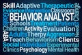 Behavior Analyst Word Cloud